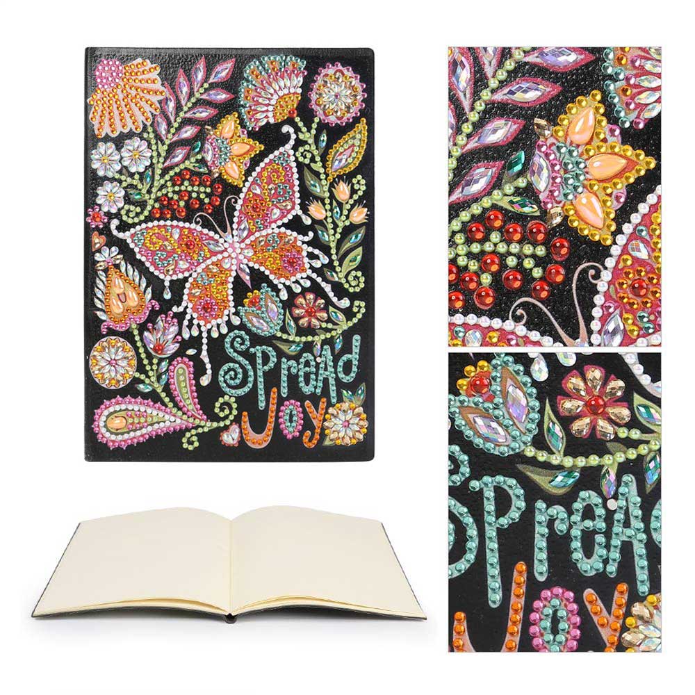 Diamond Painting Notebook Spread Joy