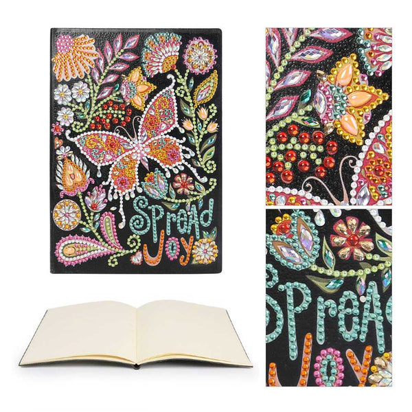 Diamond Painting Notebook Spread Joy