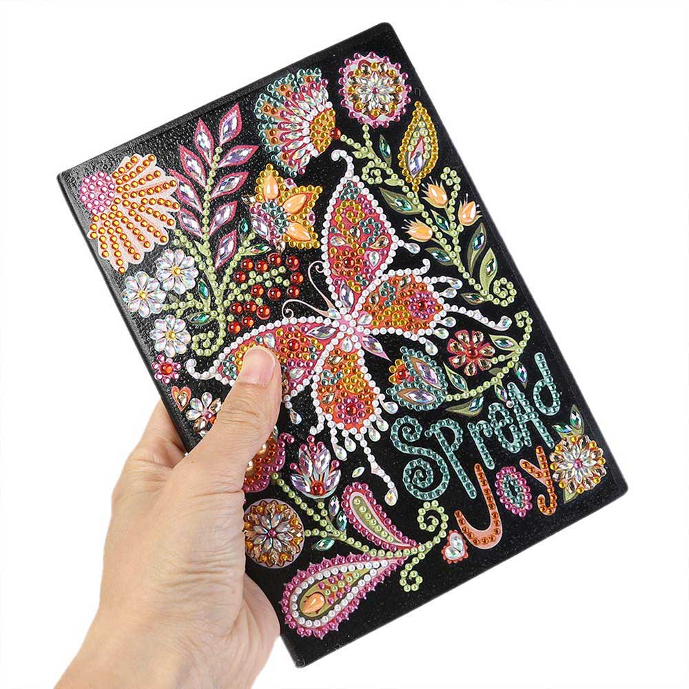 Diamond Painting Notebook Spread Joy