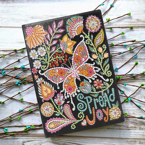 Diamond Painting Notebook Spread Joy