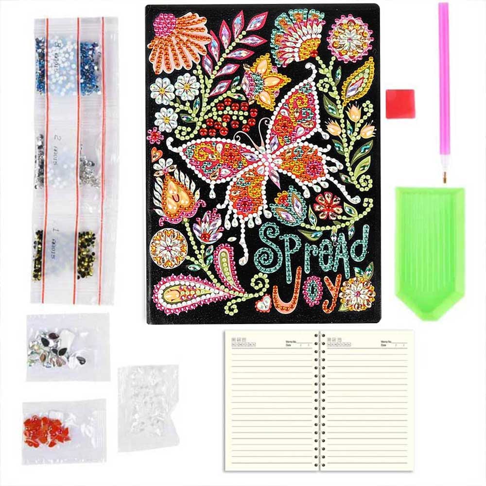 Diamond Painting Notebook Spread Joy