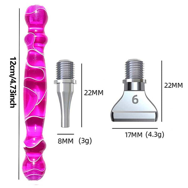 Diamond Painting Pen Waves Purple with Steel Tips