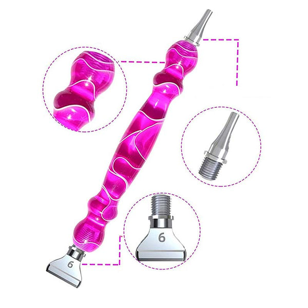 Diamond Painting Pen Waves Purple with Steel Tips