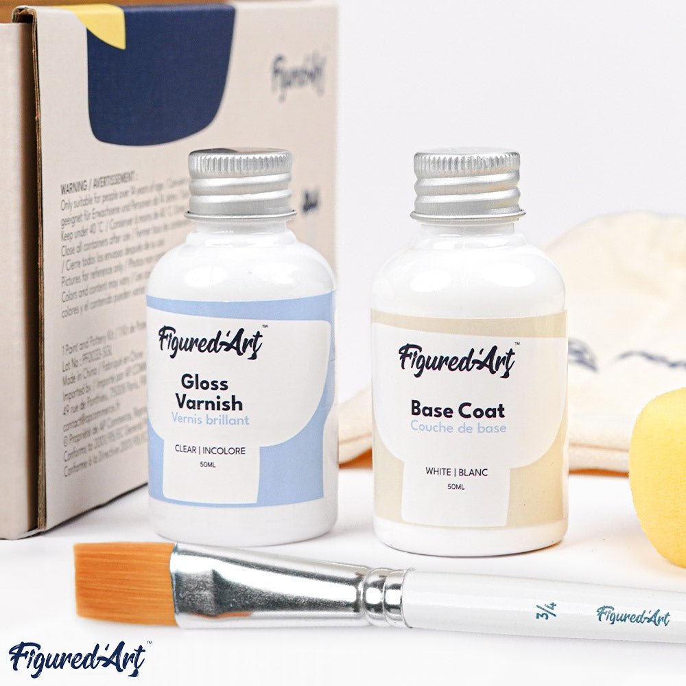 varnish and base coat for pottery