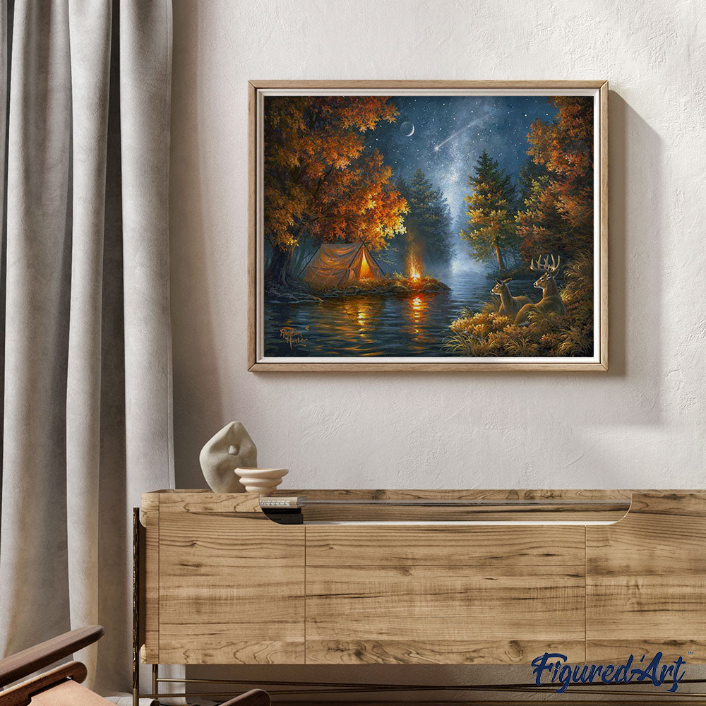 Camping under a Starry Night