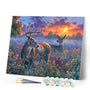 Paint by numbers Deer couple Figured'Art new arrivals, advanced, landscapes, animals, deer