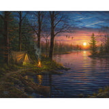 Paint by numbers Camping and Lake Figured'Art new arrivals, intermediate, landscapes