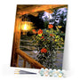 Paint by numbers Lantern under the porch Figured'Art new arrivals, intermediate, landscapes