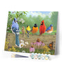 Paint by numbers Birds On A Fence Figured'Art new arrivals, intermediate, animals, birds