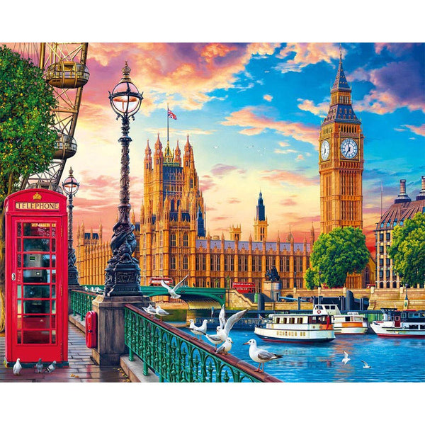 Paint by numbers London In The Spring Figured'Art new arrivals, intermediate, cities