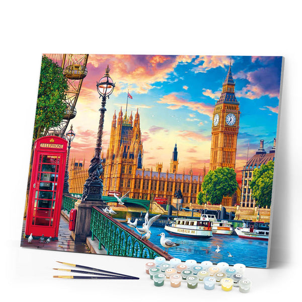 Paint by numbers London In The Spring Figured'Art new arrivals, intermediate, cities
