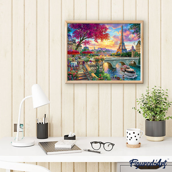 Paint by numbers Dinner By The Seine Figured'Art new arrivals, advanced, cities