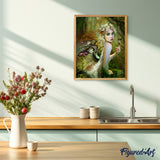 Paint by numbers | Golden Fairy | animals women intermediate new arrivals butterflies | Figured'Art