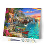 Paint by numbers | Flowery Harbor | ships and boats intermediate new arrivals landscapes cities | Figured'Art