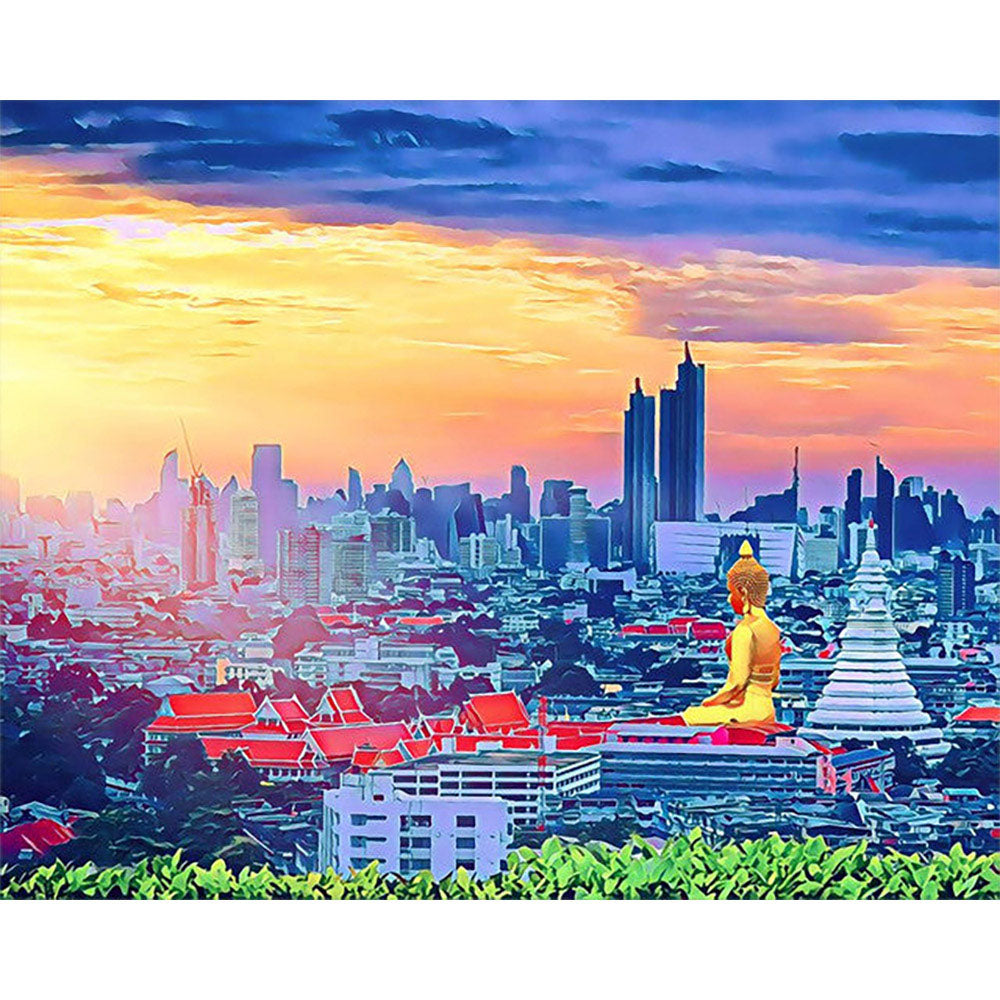 Paint by numbers | Buddha Bangkok | intermediate new arrivals landscapes cities | Figured'Art