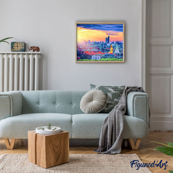 Paint by numbers | Buddha Bangkok | intermediate new arrivals landscapes cities | Figured'Art