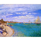 Paint by numbers | Regattas at Sainte Addresse - Monet | ships and boats intermediate new arrivals landscapes reproduction | Figured'Art