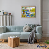 Paint by numbers | Fishing in spring Pont de Clichy - Van Gogh | ships and boats advanced new arrivals landscapes reproduction | Figured'Art