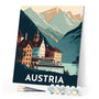 Paint by Numbers - Travel Poster Hallstatt