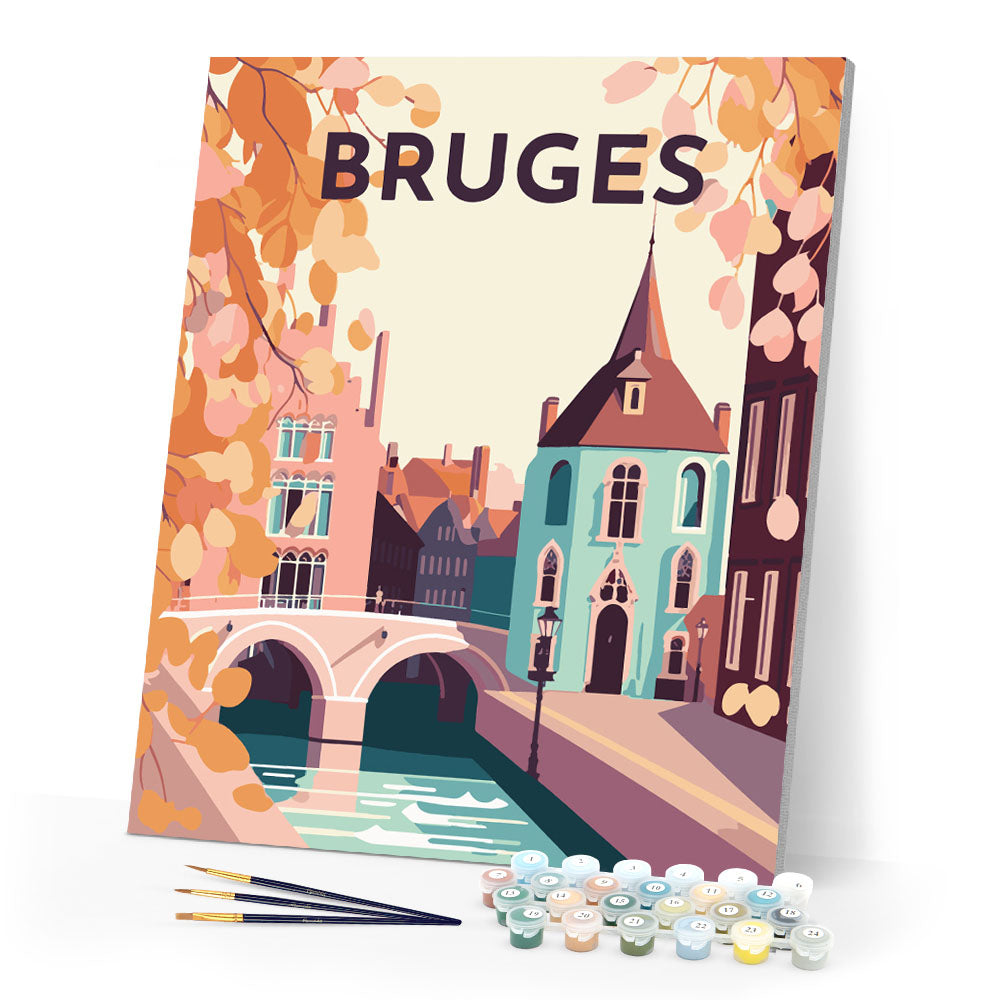 Paint by Numbers - Travel Poster Bruges