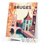 Paint by Numbers - Travel Poster Bruges