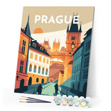 Paint by Numbers - Travel Poster Prague