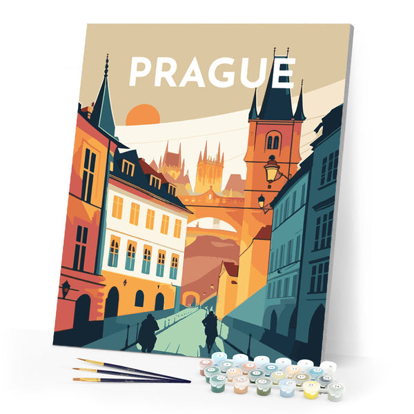 Paint by Numbers - Travel Poster Prague