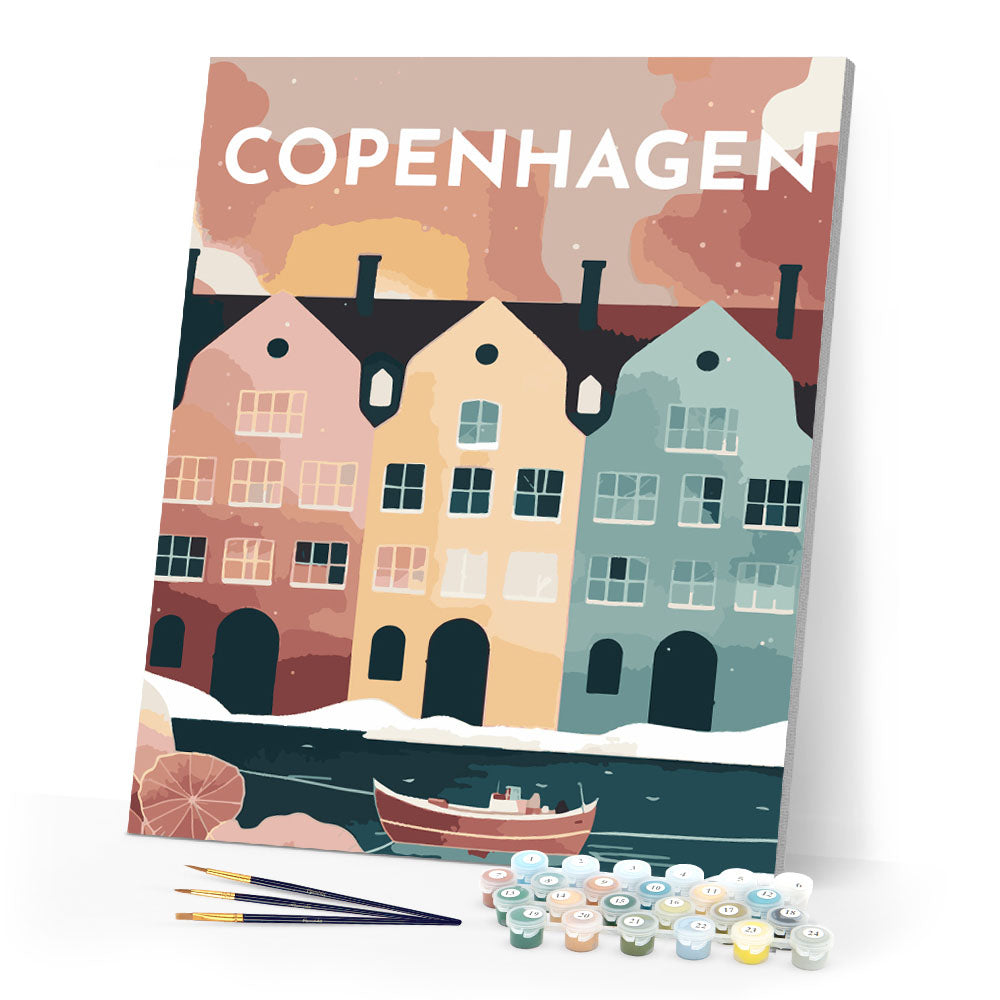 Paint by Numbers - Travel Poster Copenhagen