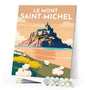 Paint by Numbers - Travel Poster Mont Saint-Michel