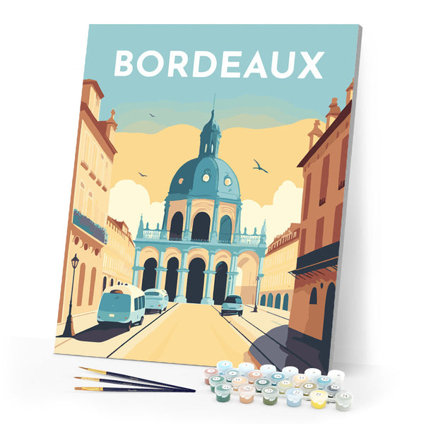 Paint by Numbers - Travel Poster Bordeaux