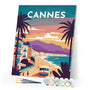 Paint by Numbers - Travel Poster Cannes