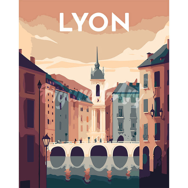 Travel Poster Lyon