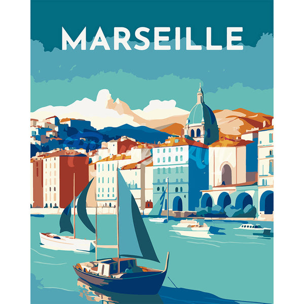 Travel Poster Marseille