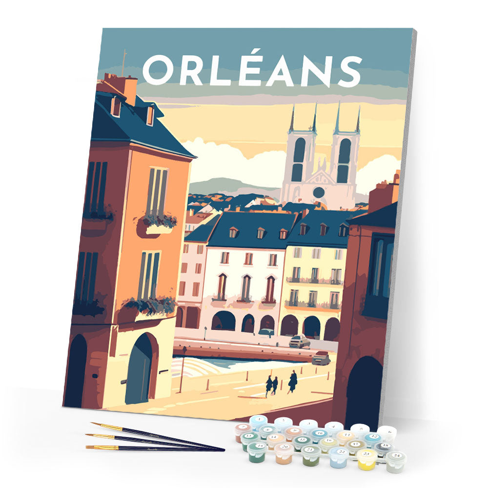 Paint by Numbers - Travel Poster Orleans