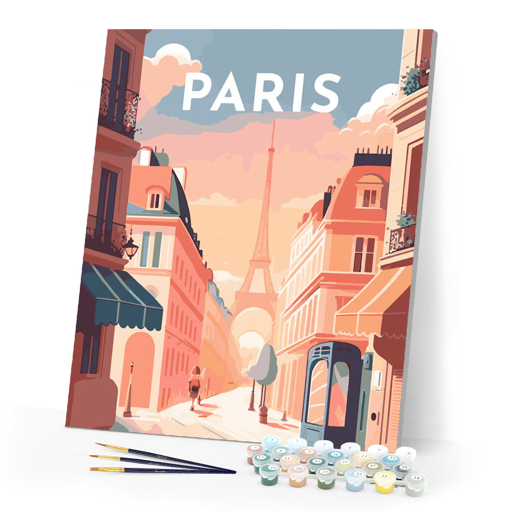 Paint by Numbers - Travel Poster Paris