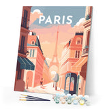 Paint by Numbers - Travel Poster Paris