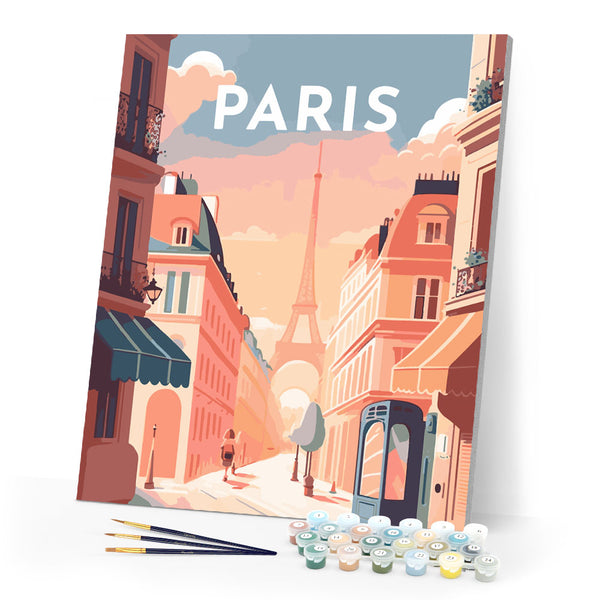 Paint by Numbers - Travel Poster Paris