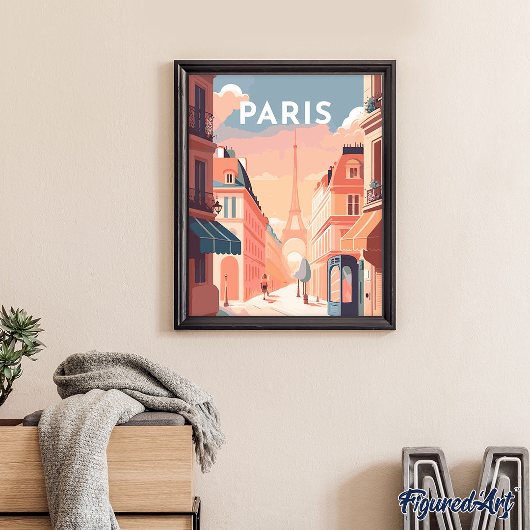 Paint by Numbers - Travel Poster Paris – Figured'Art