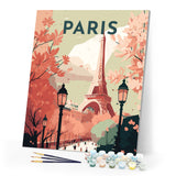 Paint by Numbers - Travel Poster Paris 2