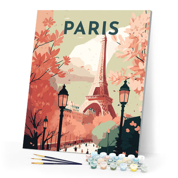 Paint by Numbers - Travel Poster Paris 2