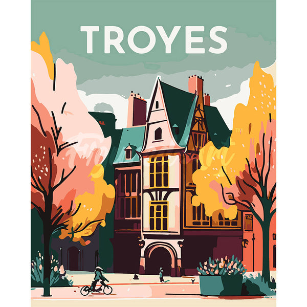 Travel Poster Troyes