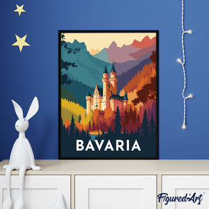Travel Poster Bavaria