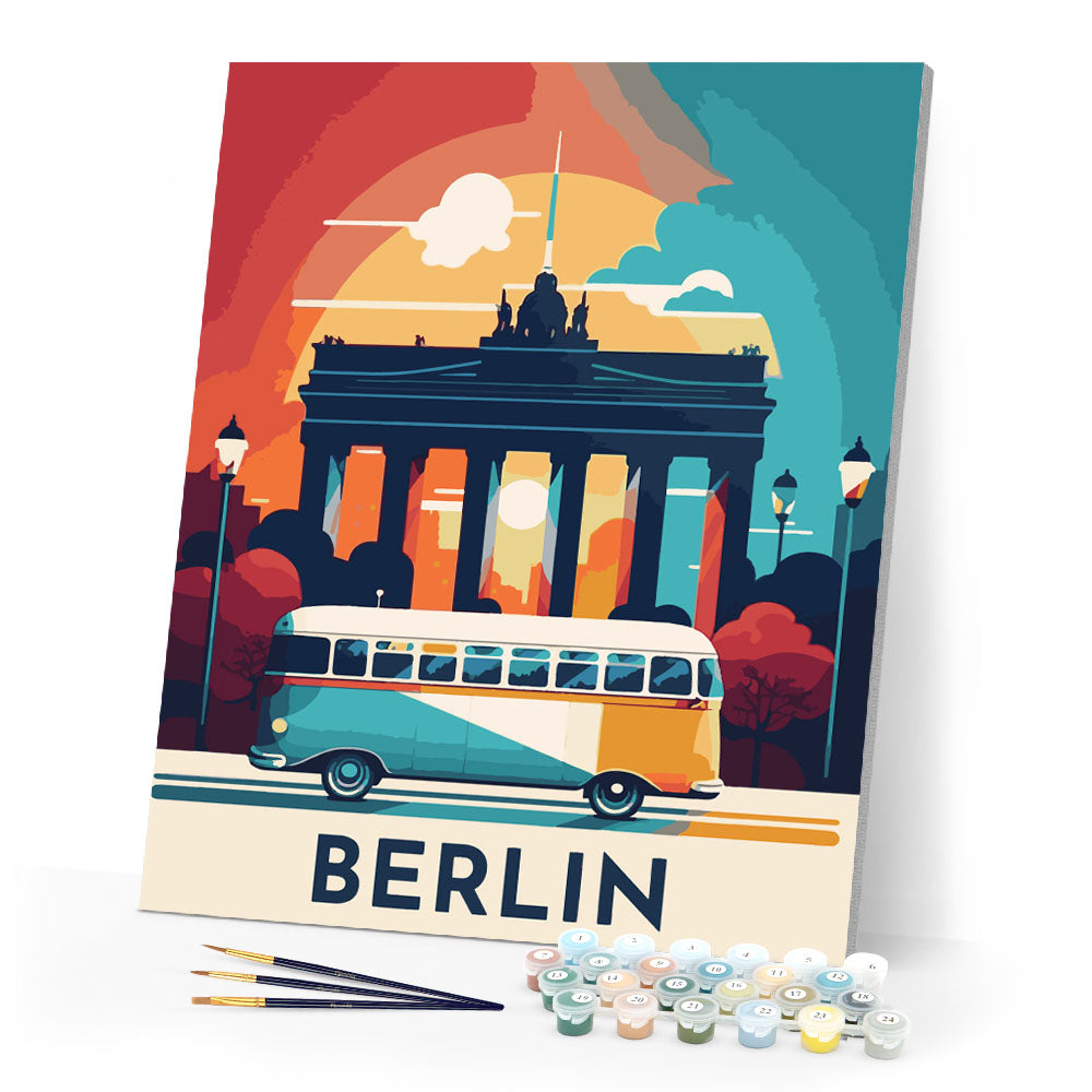 Paint by Numbers - Travel Poster Berlin