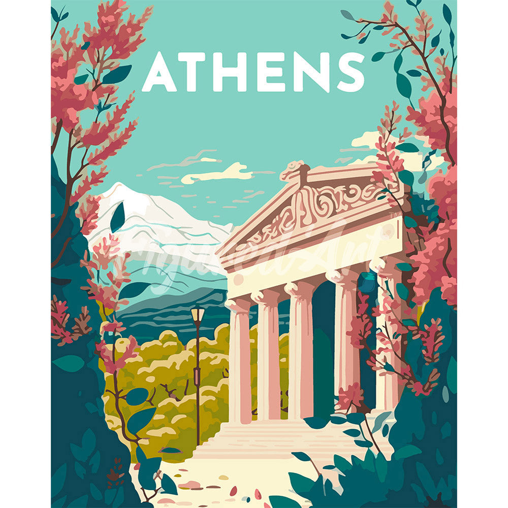 Travel Poster Athens