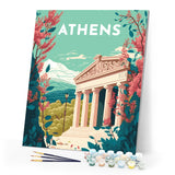 Paint by Numbers - Travel Poster Athens