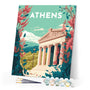 Paint by Numbers - Travel Poster Athens