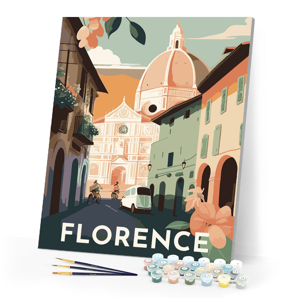 Paint by Numbers - Travel Poster Florence