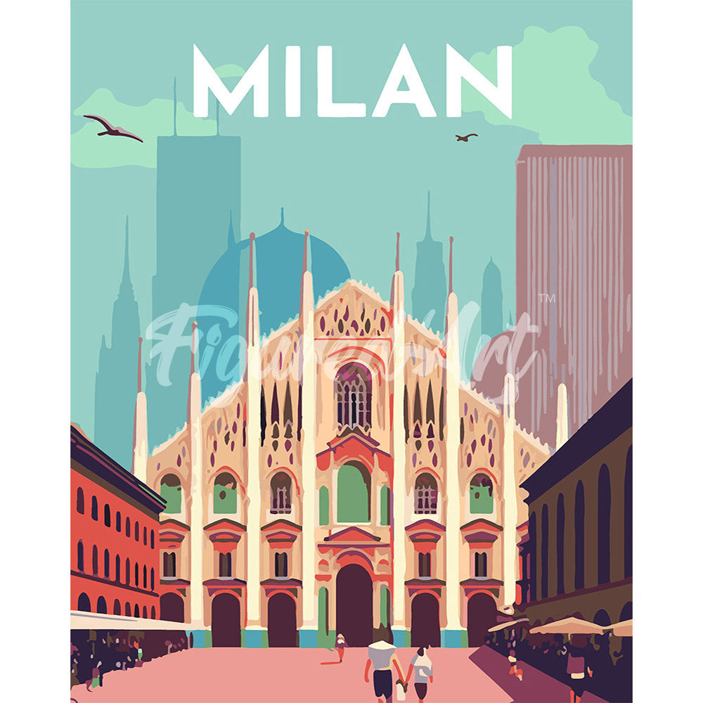 Travel Poster Milan