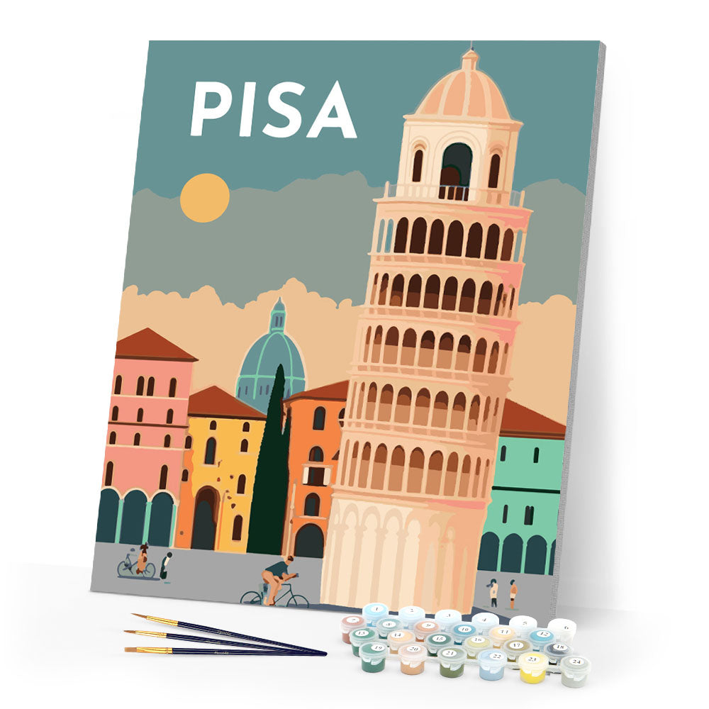 Paint by Numbers - Travel Poster Pisa