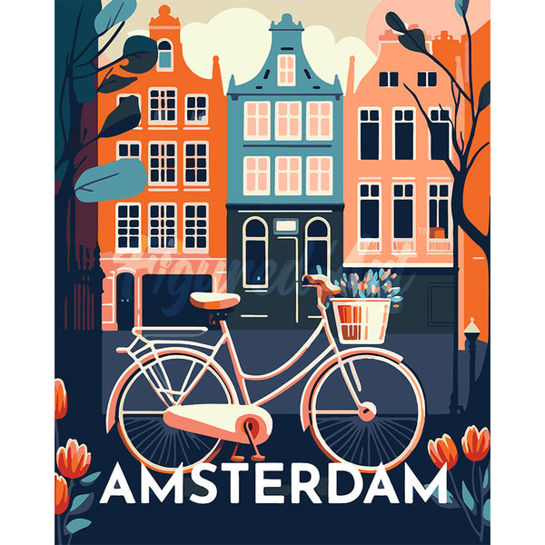 Travel Poster Amsterdam